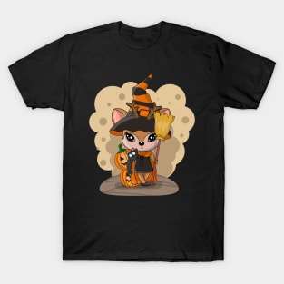 Cute Halloween Deer Tshirt Design T-Shirt